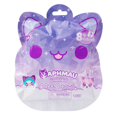 Aphmau MeeMeows Catface Mjukisdjur Clip-On Mjuk Plushleksak