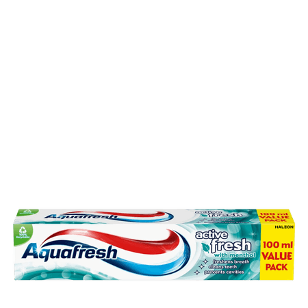 Aquafresh Active Fresh Menthol Tandkräm - 100 ml