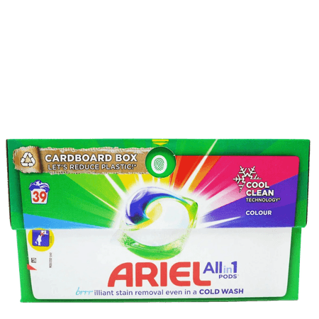 Ariel All-In-1 Colour Cool Clean Tvättkapslar - 39 st