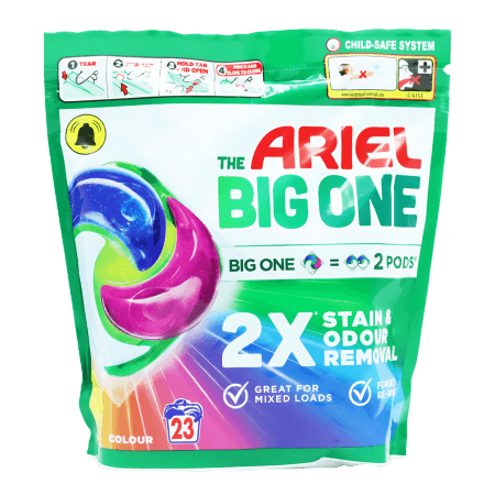 Ariel The Big One Colour Laundry Pods – 23 stk