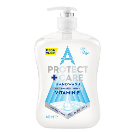 Astonish Protect + Care Vitamin E Antibakteriell Handtvål – 600 ml