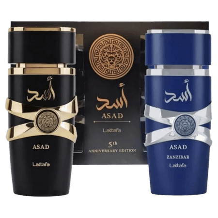 Lattafa Asad & Asad Zanzibar Anniversary Gift Set 100ml – 2 stuks