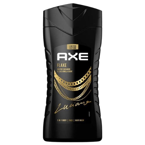 Axe Flaxe 3-In-1 Fragranza Vanilla Body, Face & Hair Wash - 250 ml