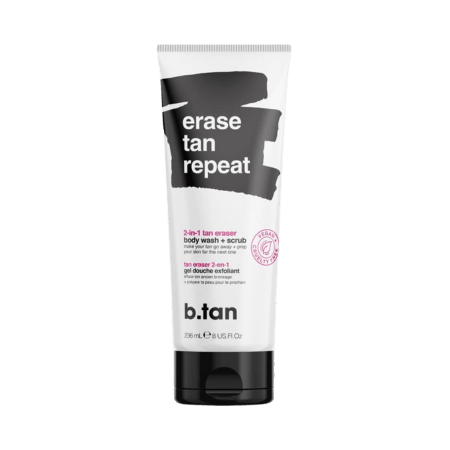 b.tan Erase Tan Repeat 2-In-1 Tan Eraser Body Wash + Scrub - 236 ml