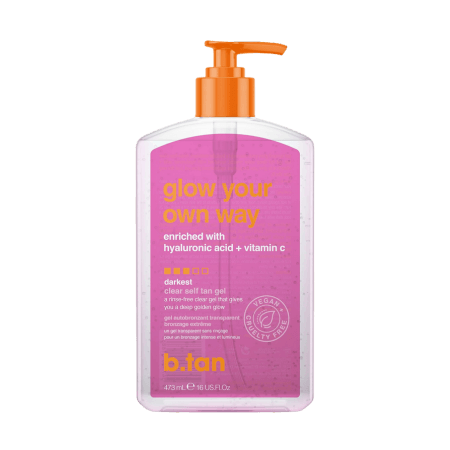 b.tan Glow Your Own Way Clear Self Tan Gel - 473 ml