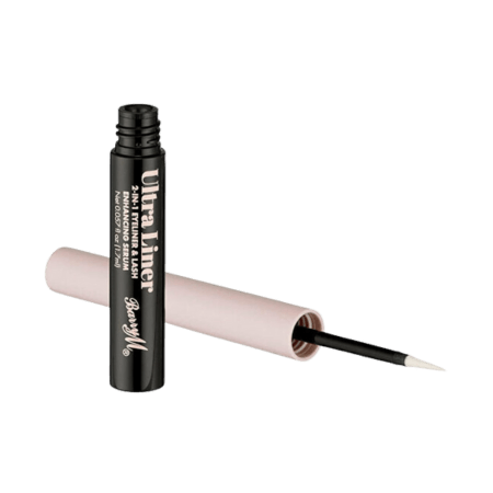 Barry M Ultra Liner 2-In-1 Eyeliner & Fransförstärkande Serum - Vit