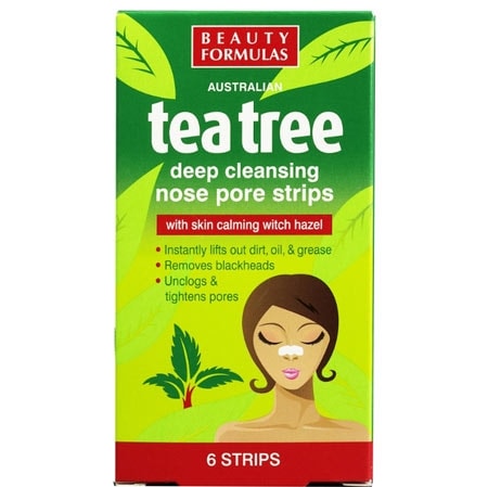 Beauty Formulas Tea Tree Nose Pore Strips - 6 st.
