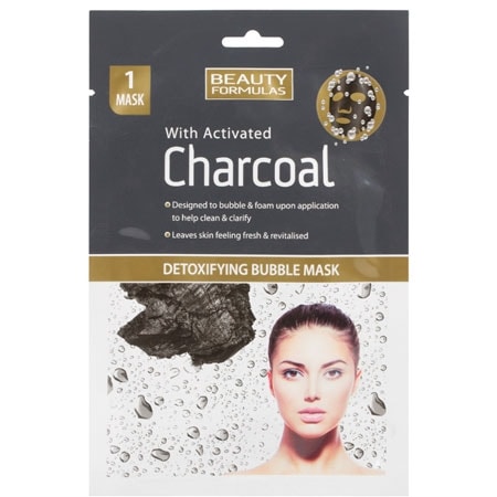 Beauty Formulas Charcoal Detoxifying Bubble Face Mask 1 st.