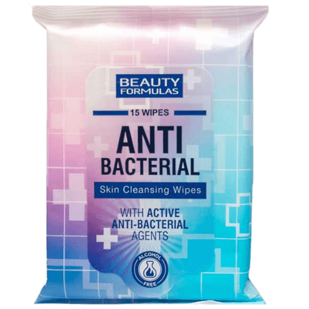 Beauty Formulas Antibakteriella rengöringsservetter - 15 st