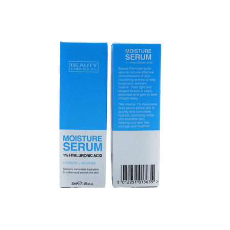 Beauty Formulas återfuktande 1% hyaluronsyra ansiktsserum - 30ml