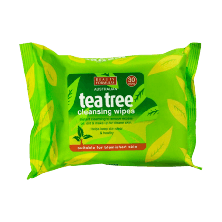 Beauty Formulas Tea Tree rengöringsservetter - 30 st