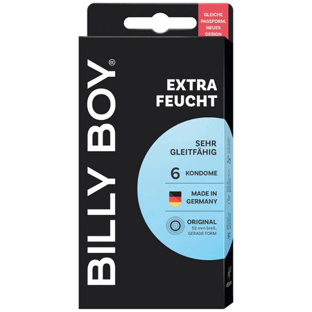 Billi Boy Extra Feucht Lubricated Condoms – 6 st