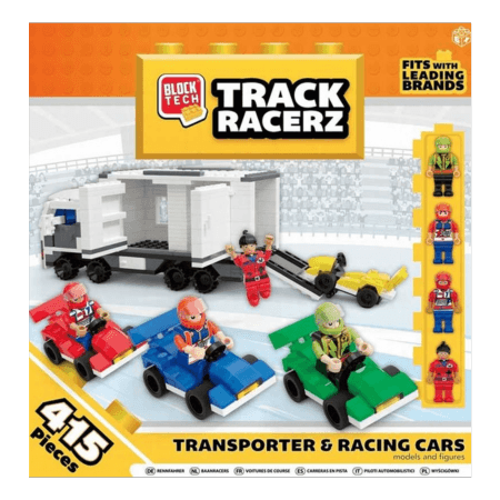 Block Tech Track Racerz Transporter & Racing Cars – 415 st