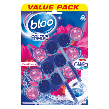 Bloo Colour Active Fresh Flowers Toalettfräschare - 3-pack