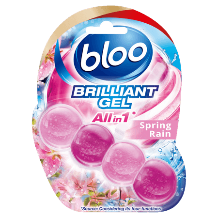 Blooo Brilliant Gel All In 1 Spring Rain WC-kantblock - 42 g
