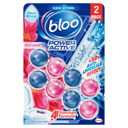 Blooo Power Active Flower WC-kantblock Twin Pack - 6 st