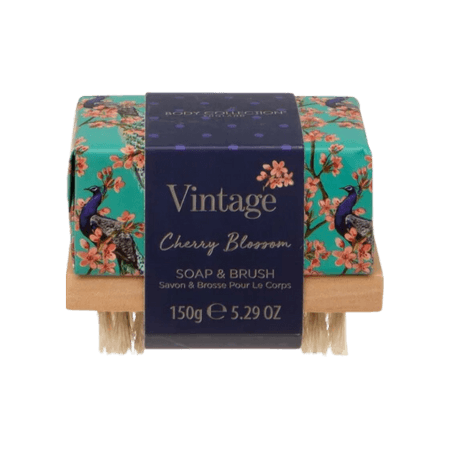 Body Collection Vintage Cherry Blossom Tvål & Borste - 150g