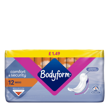Bodyform Comfort & Security Maxi Bind - 12 st