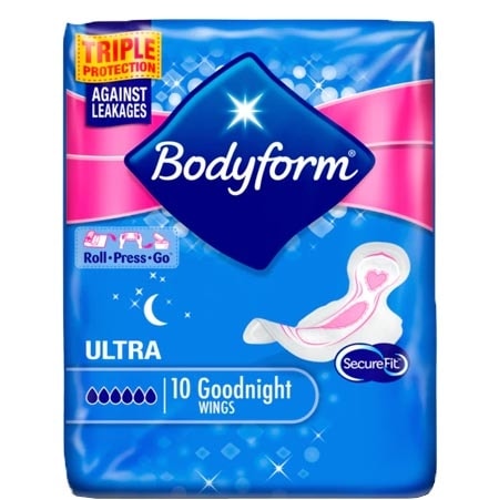 BodyForm Ultra GoodNight - 10 st.