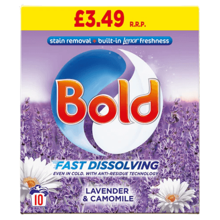 Bold Snabblösligt Tvättmedelspulver Lavendel & Kamomill - 600 g