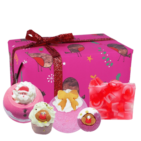 Bomb Cosmetics Robin The Red Christmas Presentset – 5 st