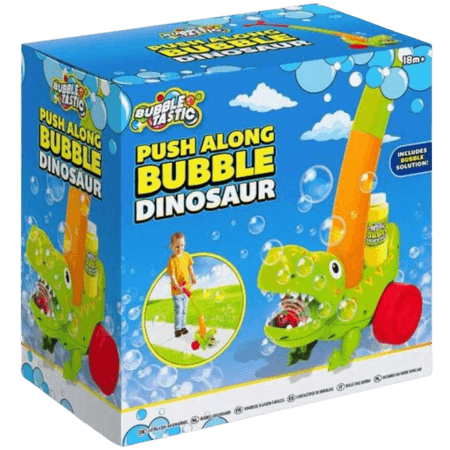 Bubble Tastic Push Along Dinosaur Bubble Walker