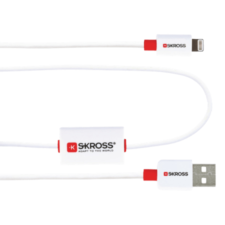 Skross Buzz Charge'n Sync Alarm USB-A 2.0 till Lightning - 1 m