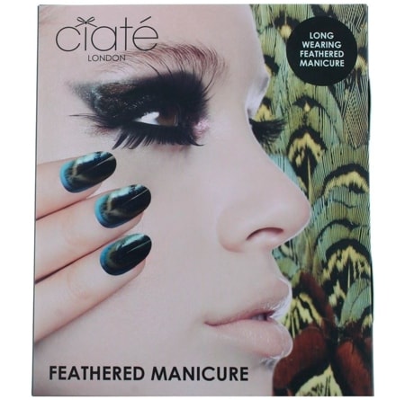 Ciaté presentask för manikyr med fjädrar