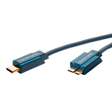 Clicktronic höghastighets USB 3.0 adapterkabel - 1 m