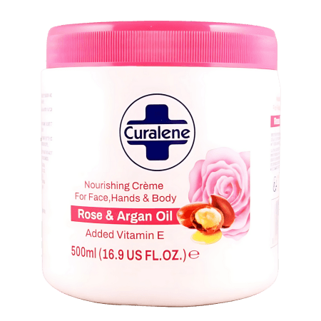 Curalene Nourishing Creme Rose & Argan Oil - 500ml