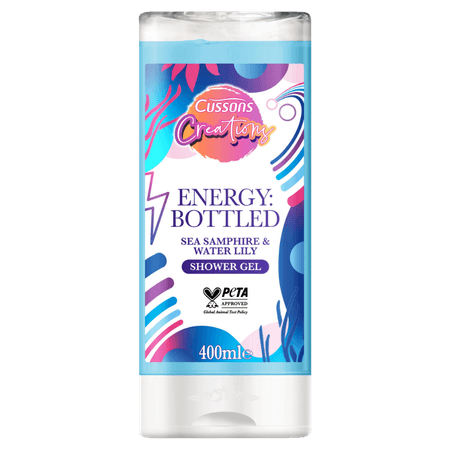 Cussons Creations Sea Samphire & Näckros Energy Duschgel - 400 ml