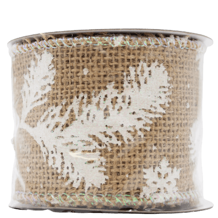 Decoris Dekorationsband Natur - Snö & Gran