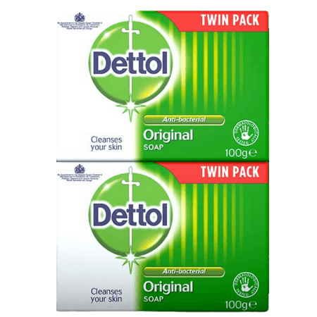 Dettol Original Antibakteriell Handtvål Tvillingförpackning - 2 x 100 g
