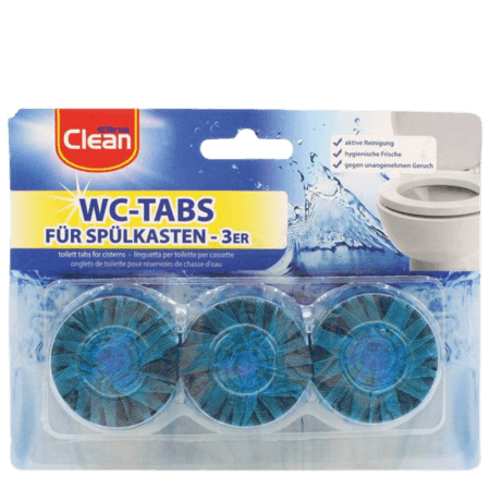 Elina Clean WC Blue Flush Toilet Cleaner Tablets – 3 stk
