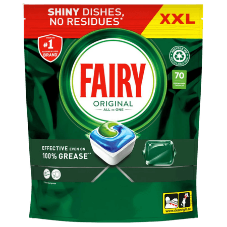 Fairy Original All-in-One Diskmaskinstabletter – 70 st