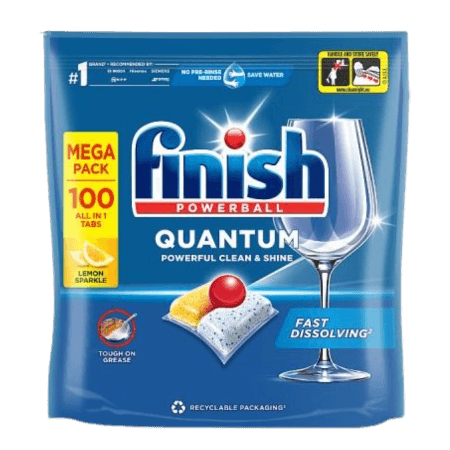 Finish Quantum All in 1 Lemon Opvasketabs – 100 stk.