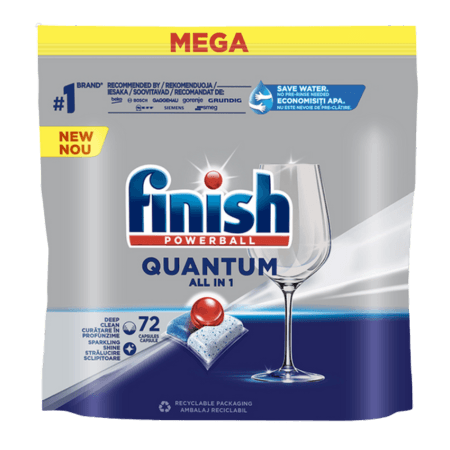 Finish Quantum All in 1 Lemon Opvasketabs – 72 stk.