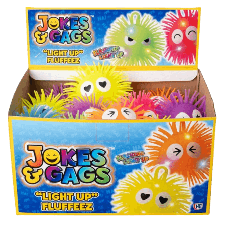 Fluffeez Light Up Puffer Ball Assorted – 4 Inch
