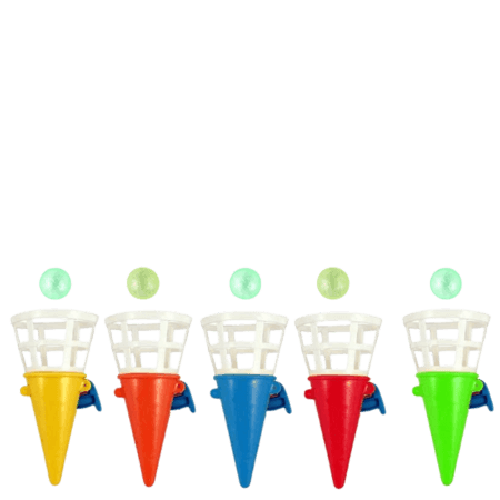Fun Toys Click & Catch Cones Party Game Assorted 7 cm – 1 St