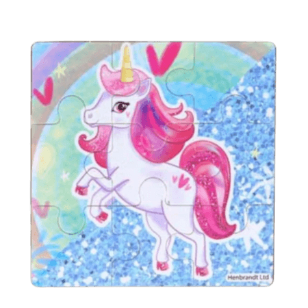 Fun Toys Unicorn Jigsaw Wooden Puzzle Assorted 11 cm – 1 St