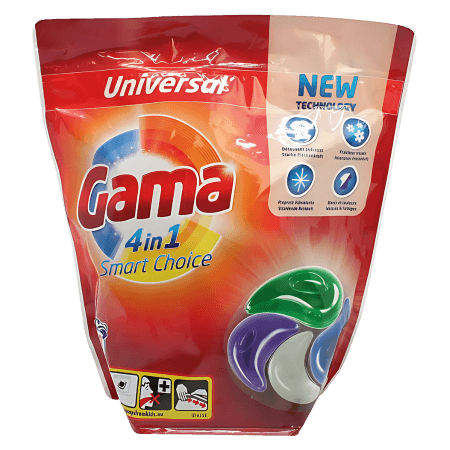 Gama 4-i-1 tvättkapslar - 18 st