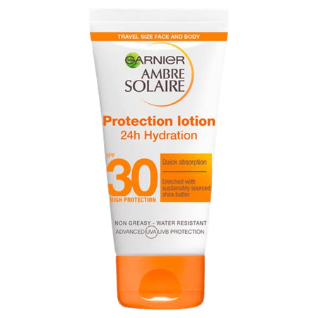 Garnier Ambre Solaire 24H Hydration SPF 30 Solskydd Lotion - 50 ml