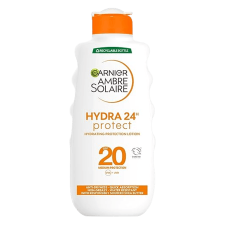 Garnier Ambre Solaire Hydra 24H Protect SPF20 Återfuktande Solkräm - 200 ml