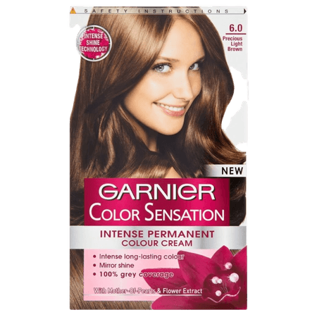 Garnier Color Sensation Intense Permanent Colour Cream - 6.0 Ljusbrun Hårfärg