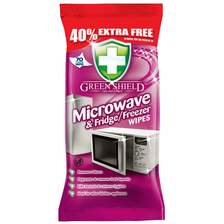 Green Shield rengöringsservetter för mikrovågsugn och kyl/frys 70 st