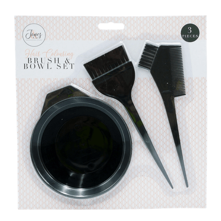Hårfärgningspensel & Skål Set - 3 st