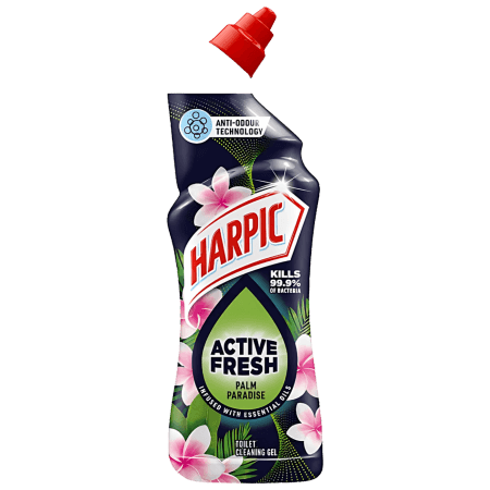 Harpic Active Fresh Palm Paradise Toalettrengöring - 750ml