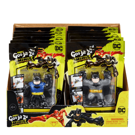 Heroes of Goo Jit Zu DC Minis Serie 4 Hero Pack Stretchfigur – Assorterad