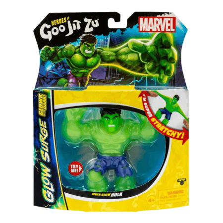 Heroes of Goo Jit Zu Marvel Glow Surge Hulk Stretchfigur