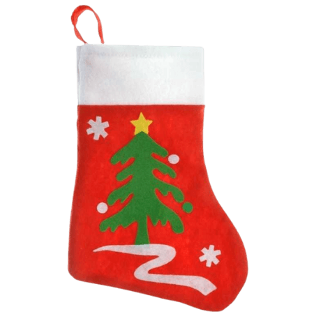 Holly Jolly Christmas Julstrumpa med julgran - 35cm